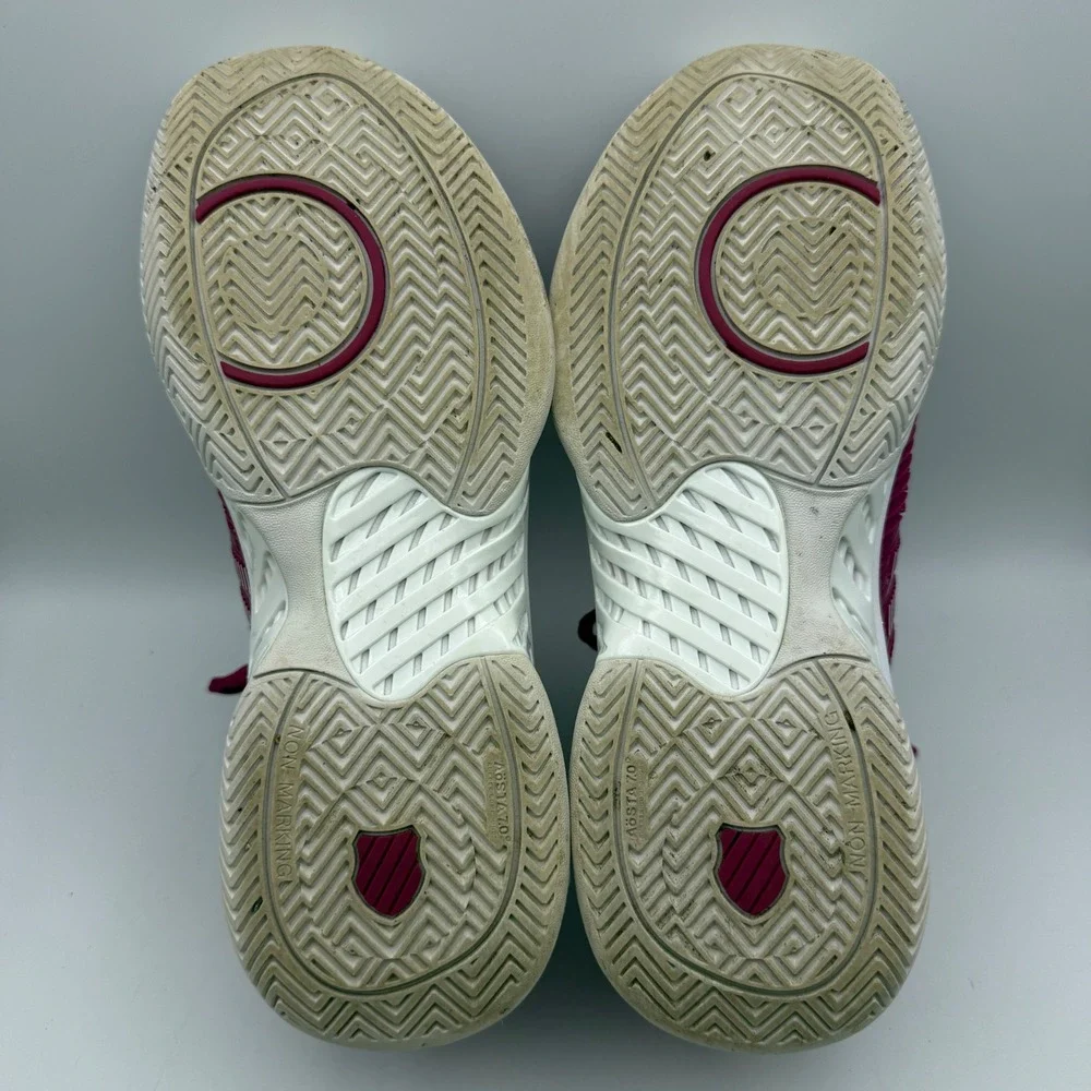 K-Swiss Hypercourt Supreme Tennis Shoes Womens 10 Magenta Pink 96615-666-M LOW